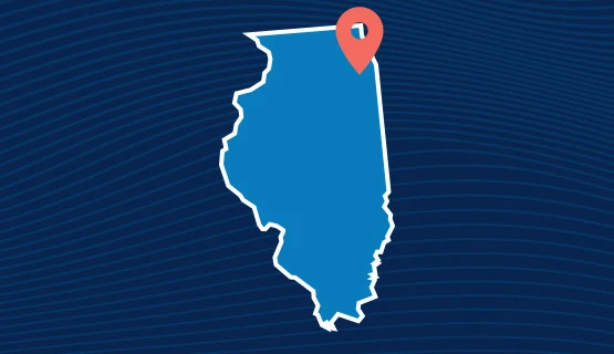 Chicago, Illinois map