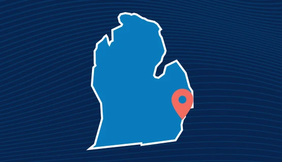 Detroit, Michigan map