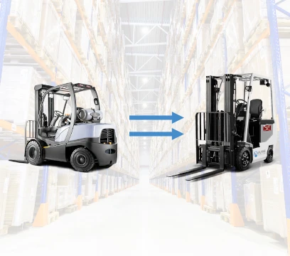 ICE vs electric forklift truck